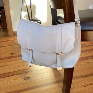Marc Jacobs Crossbody Messenger Bag White Leather